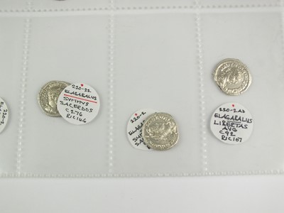 Lot 218 - A collection of 30 Silver Denarii of the reign of Emperor Elagabalus (proclaimed in Syria 16th May 218-222 AD) (30)