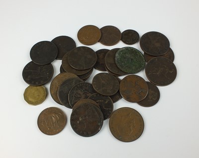 Lot 177 - A large collection of UK Copper and Bronze coinage from George II to George VI, pennies, half pennies and farthings (quantity)