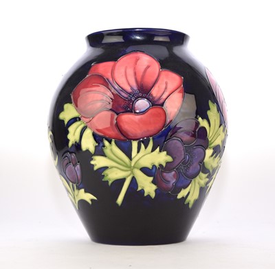 Lot 251 - Large Moorcroft 'Anemone' vase, dated 1997