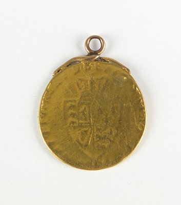 Lot 272 - A George III Spade Guinea with pendant mount