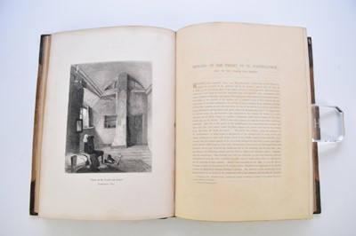 Lot 6 - ARCHER, John Wykeham, Vestiges of Old London. Folio 1851. 37 plates; with SMITH, John Thomas, Antiquities of Westminster, the Old Palace and St Stephen's Chapel... (5) (box)