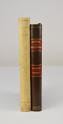 Lot 10 - CRISP, Frederick Arthur, Visitation of Ireland, Vol 5. 4to, privately printed 1911. One of 250 copies. Quarter vellum; with...(box)