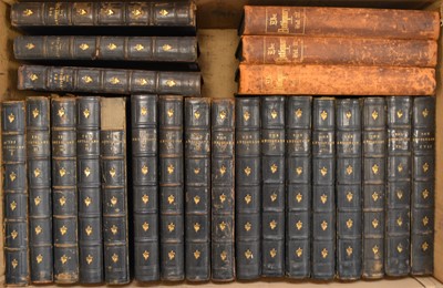 Lot 11 - WALFORD, Edward, The Antiquary: A Magazine Devoted to the Study of the Past. Vols 1-20, 1880-1889. Half black calf. With duplicate of vols 1-3, quarter brown morocco (23) (box)