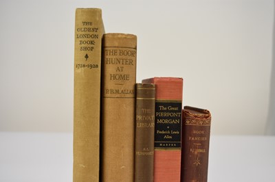 Lot 26 - BOOKS ABOUT BOOKS AND BOOK COLLECTING, including 6 vols from the series published in the 1890s by Kegen Paul, Trench, Trubner & co...(2 boxes)