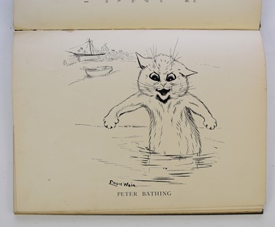 Lot 33 - WAIN, Louis, Cats. Folio, Sands & Company [1901]. Versed by 'Grimalkin'. 48pp. Blue pictorial covers. With... (4)