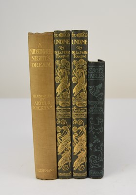 Lot 35 - RACKHAM, Arthur. A Midsummer-Night's Dream. 4to, William Heinemann, 1st edition 1908. With 4to tipped-in colour plates. Original cloth... (4)