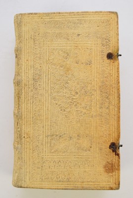 Lot 41 - CAMERARIUS, Joachim, Symbolorum ac Emblematum Ethico Politicorum. Ludovici Bourgeat, Mainz, 1697. 4 parts in 1 vol. With 400 circular engravings...