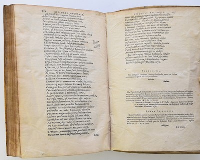 Lot 42 - CARPENTER, John, In Vaticinia Isaiae, Prophetae Clarissimi, Paraphrasis. 4to, Christopher Plantini, Antwerp 1588. Contemporary Vellum.