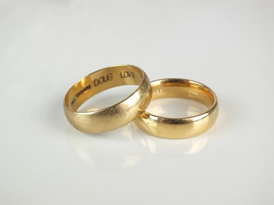 Lot 274 - Two wedding bands