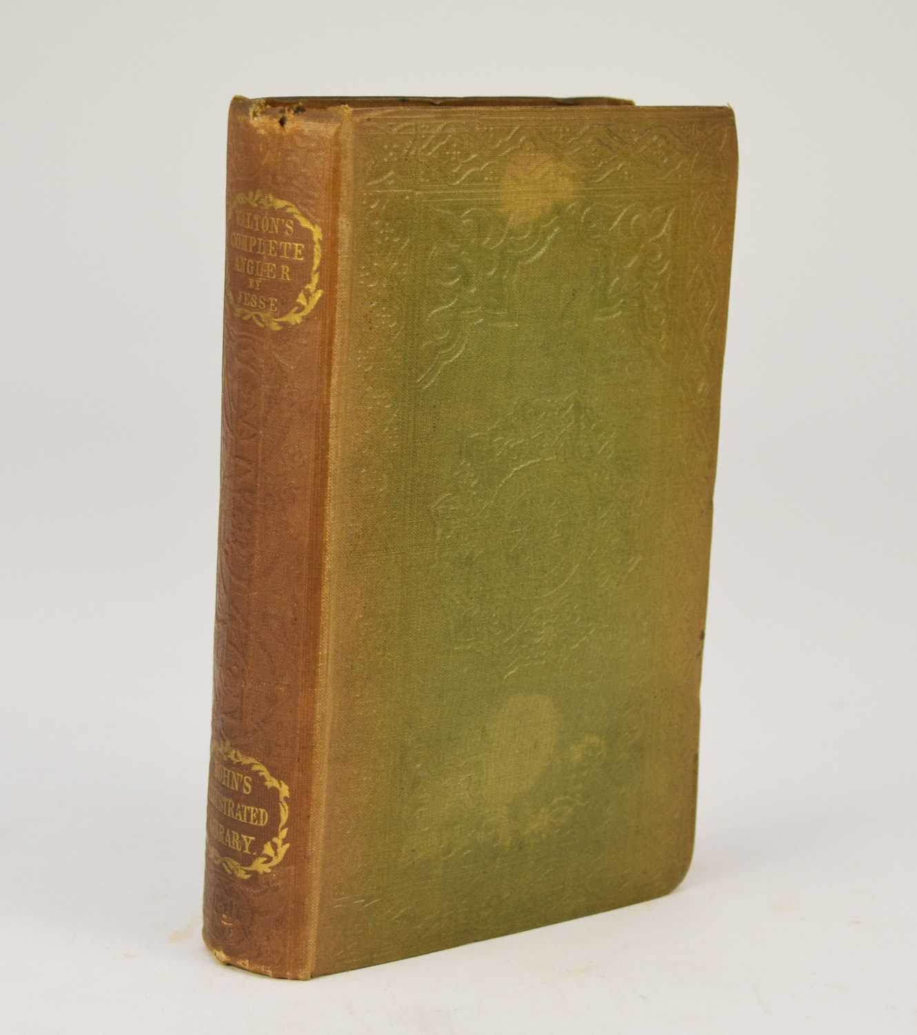 Lot 46 - WALTON, Isaac, The Complete Angler. Henry G Bohn, 1856. Edited by Edward Jesse. With portrait frontis and 203 wood engravings in the text. Original green blind-stamped cloth gilt