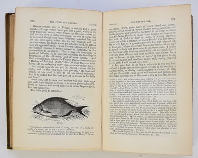 Lot 46 - WALTON, Isaac, The Complete Angler. Henry G Bohn, 1856. Edited by Edward Jesse. With portrait frontis and 203 wood engravings in the text. Original green blind-stamped cloth gilt