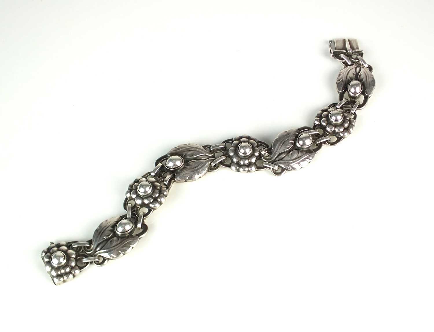 Lot 38 - A Georg Jensen silver bracelet