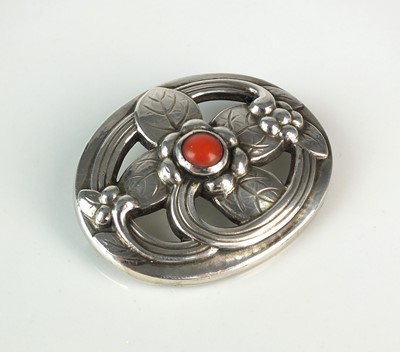 Lot 331 - A Georg Jensen silver brooch