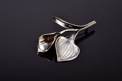 Lot 305 - An Anton Michelsen Danish silver stylised flower brooch