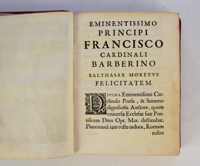 Lot 116 - BARBERINI, (Poper Urban VIII), Poemata
