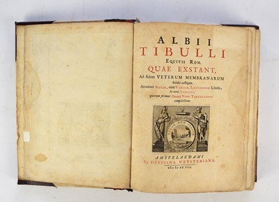 Lot 122 - SILIUS ITALICUS, Punicorum Libri Septemdecim, edited by Arnold Drakenborch. 4to, Utrecht 1717.