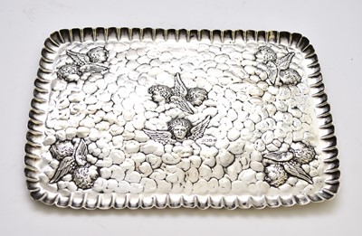 Lot 25 - A Victorian silver dressing table tray