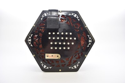 Lot 592 - An early 20th century squeeze box, a cased mandolin and a Meinhold's Autoharp Miranda