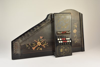 Lot 592 - An early 20th century squeeze box, a cased mandolin and a Meinhold's Autoharp Miranda