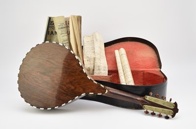Lot 592 - An early 20th century squeeze box, a cased mandolin and a Meinhold's Autoharp Miranda