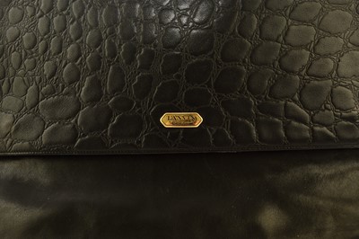 Lot 599 - A vintage Lanvin Paris leather shoulder bag