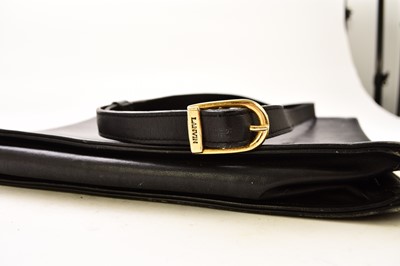 Lot 599 - A vintage Lanvin Paris leather shoulder bag