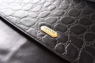 Lot 599 - A vintage Lanvin Paris leather shoulder bag