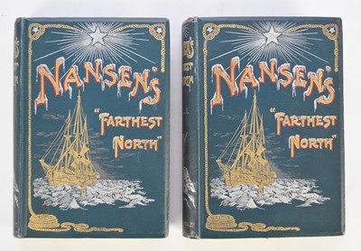 Lot 148 - NANSEN, Fridtjot, Farthest North.  2 vols 1898.  First Neivnes edition.