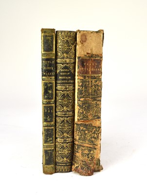 Lot 126 - JONES & Co, Views of the Seats, Mansions and Castles...4to 1829, dark blue calf gilt and other books (3)