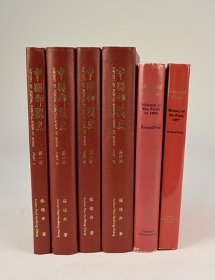 Lot 129 - CHANG, Paul Ke-Shing, History of Postal Cancellation of China. 4 vols, 2nd printing 1993. Red cloth gilt. With others (6)