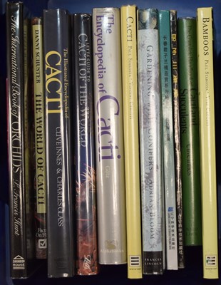 Lot 133 - INNES, Clive & GLASS, Charles, Illustrated Encyclopedia of Cacti. 4to 1997; with other books on cacti and horticulture (3 boxes)