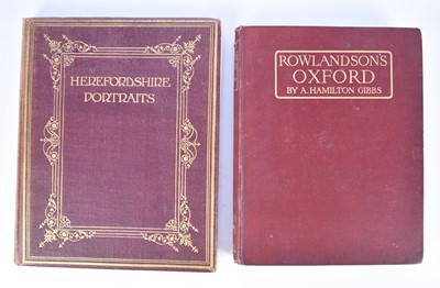 Lot 135 - HEREFORSHIRE PORTRAITS PAST AND PRESENT. 4to, Hereford, Jakeman & Carver, 1908. With other books and a small quantity of ephemera (box)