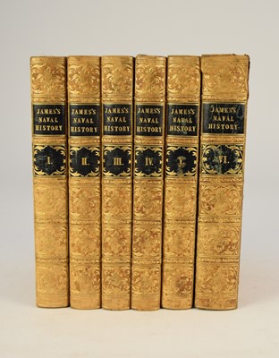 Lot 144 - JAMES, William, The Naval History of Great Britain.  New edition edited by Captain Chamier.  6 vols 1837