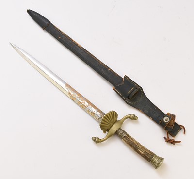 Lot 146 - German Hunter's or Forester's dagger by Hubertus, Solingen