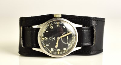 Lot 126 - Omega: A gentleman's stainless steel military issue 'Dirty Dozen' wristwatch