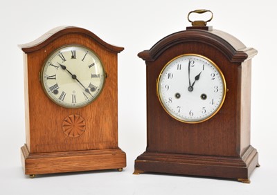 Lot 626 - Two early 20th century bracket clocks