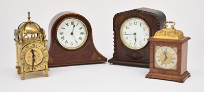 Lot 627 - Four various 20th century mantel clocks