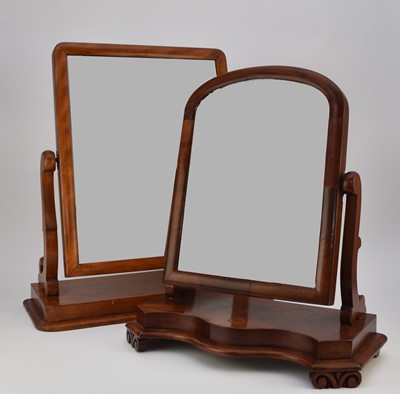 Lot 665 - Two Victorian mahogany toilet mirrors