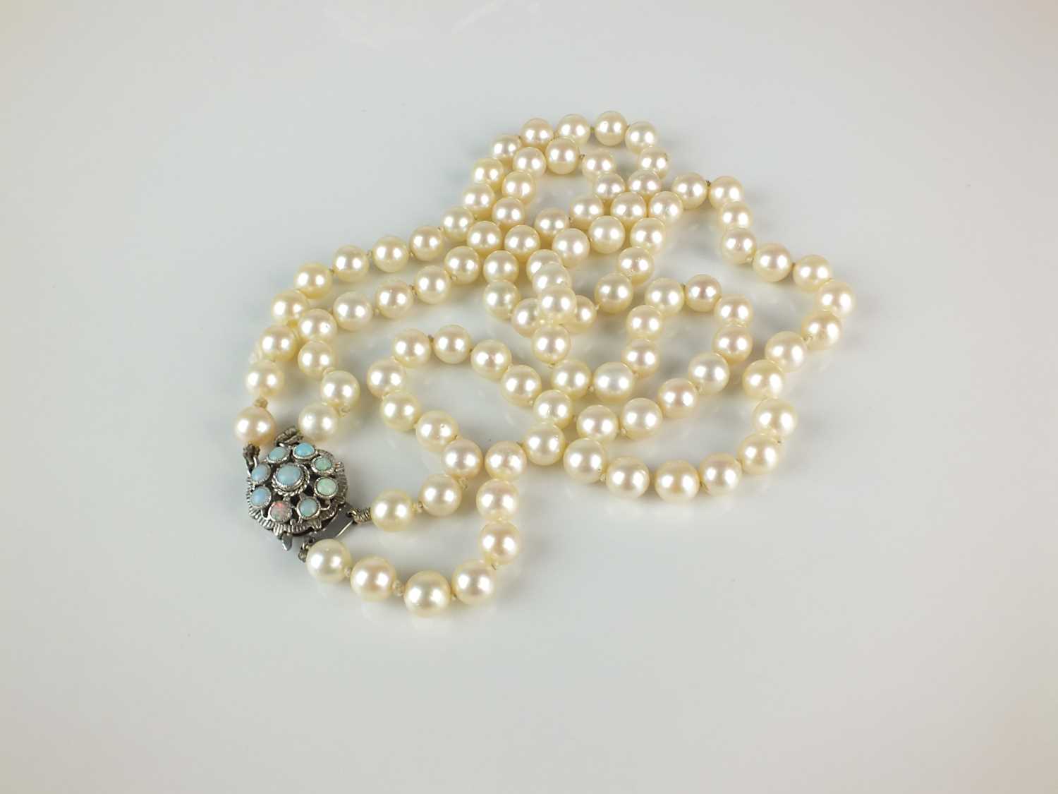 Two hot sale pearl necklace