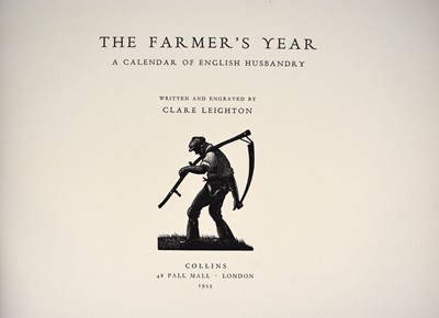 Lot 92 - LEIGHTON, Clare, The Farmer's Year.