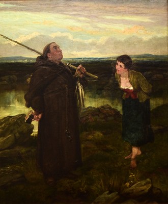 Lot 344 - Walter Dendy Sadler (1854-1923) Temptation of St Kevin