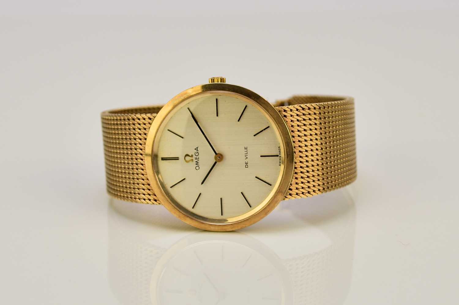 Lot 127 - Omega: A gentleman's 9ct gold De Ville dress watch