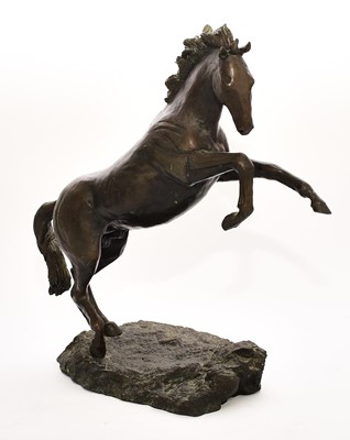 Lot 538 - A 20th century bronze figure of a horse