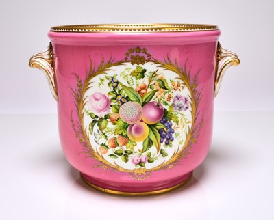 Lot 237 - Coalport jardiniere or cache pot, circa 1860