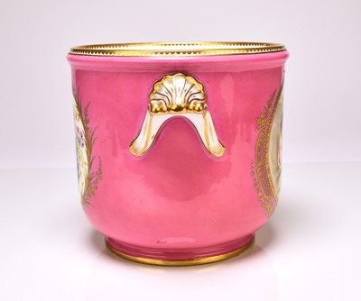 Lot 237 - Coalport jardiniere or cache pot, circa 1860