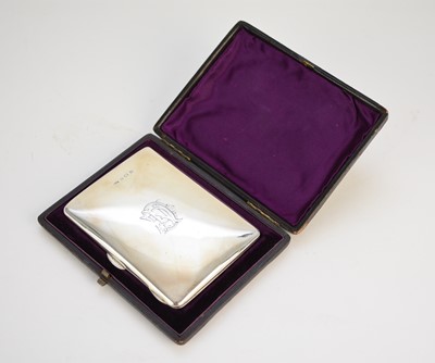 Lot 36 - A Victorian silver card case
