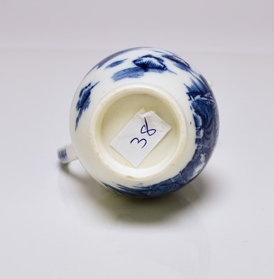 Lot 158 - Caughley 'Fence and House' sparrow beak jug, circa 1784-90