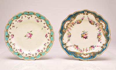 Lot 146 - Derby and Chelsea-Derby plates, 18th century