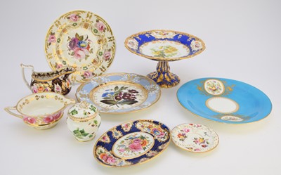 Lot 62 - Group of predominantly Coalport, 19th century