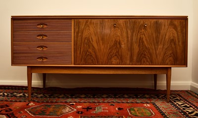 Lot 662 - Robert Heritage for Archie Shine: A 'Hamilton' pattern rosewood sideboard